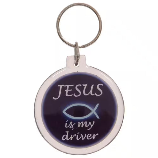 Jesus Is My Driver Acrylic Key Chain (3-Pack)