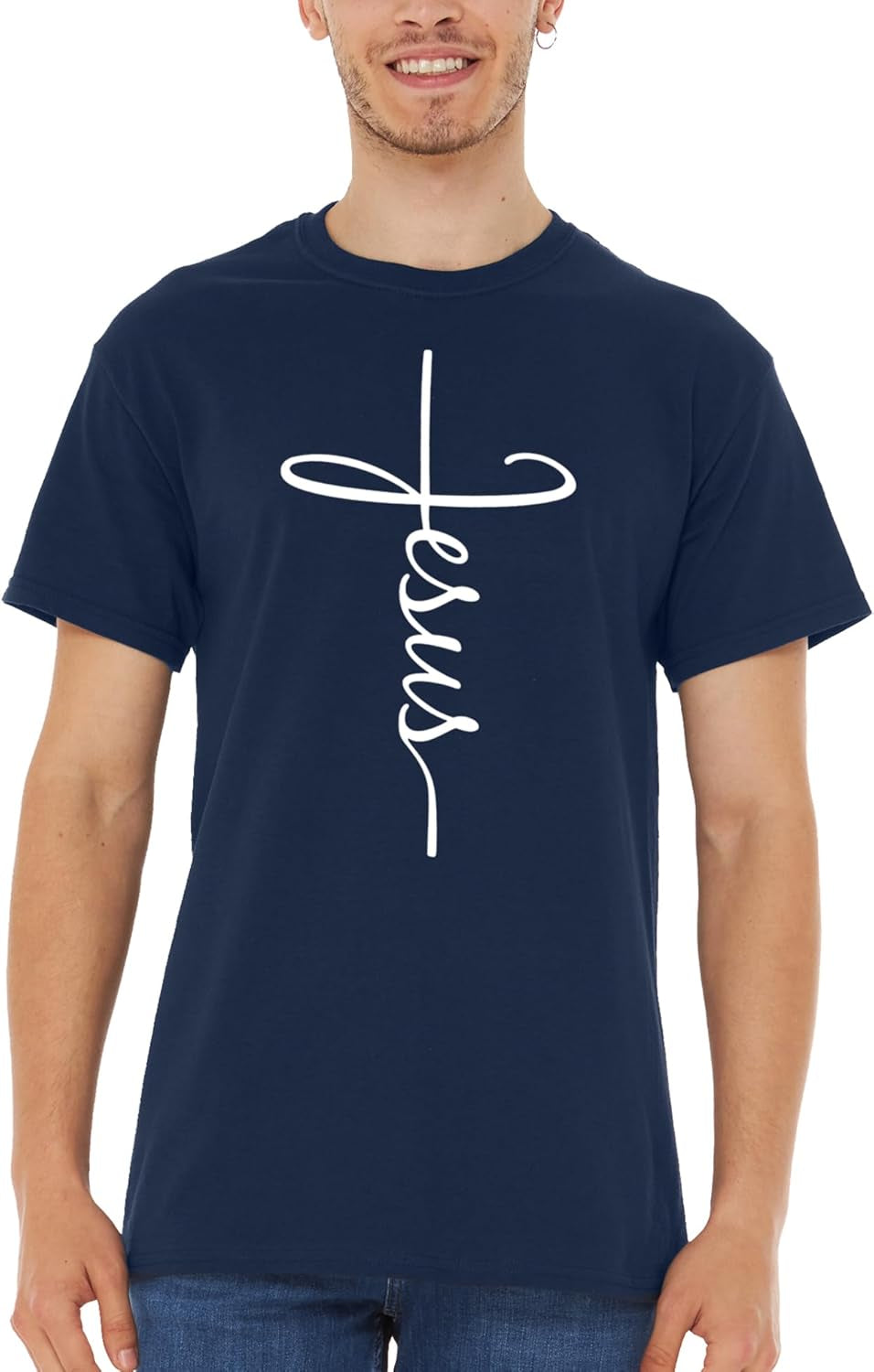 Jesus Cross Script T-Shirt