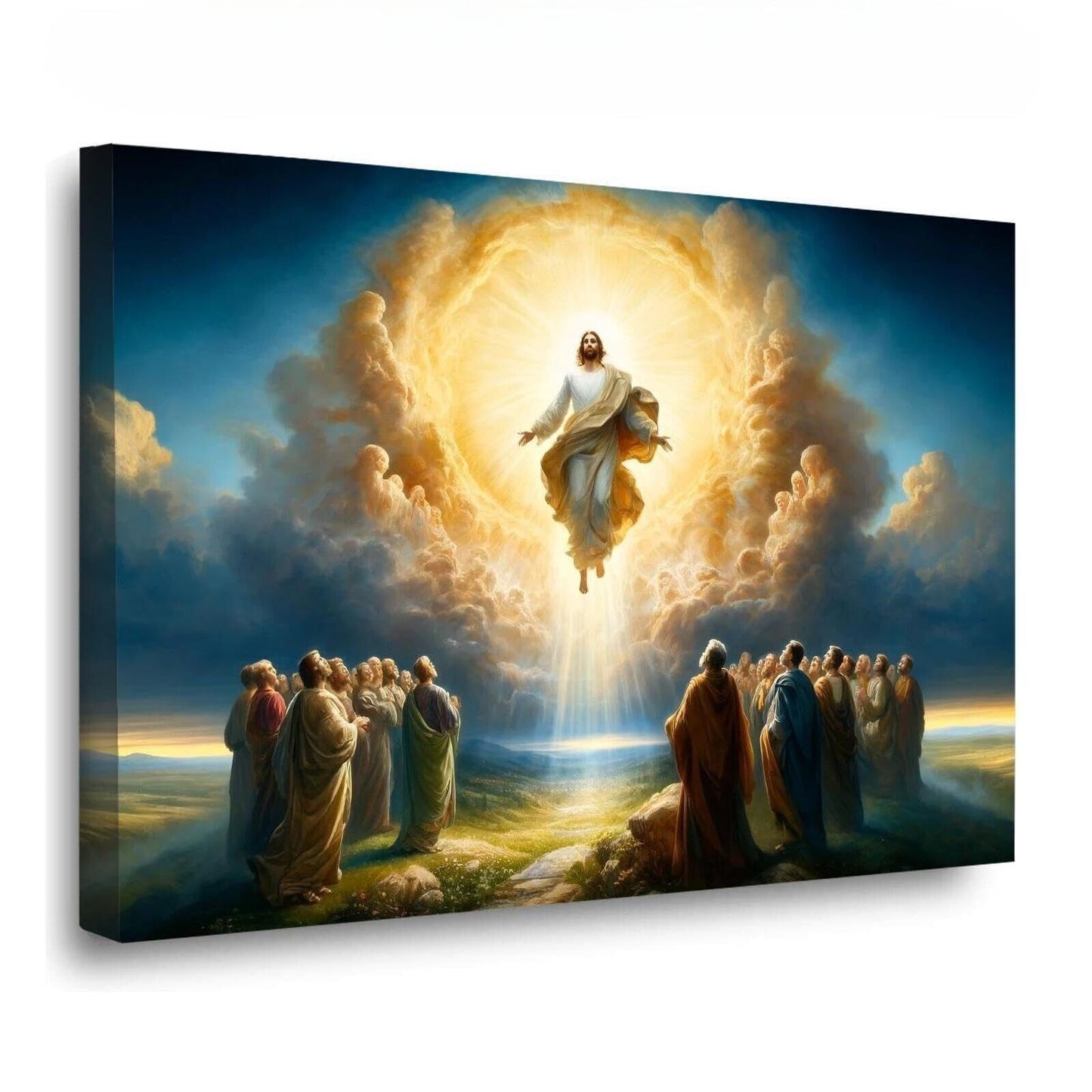 Jesus Canvas Wall Art, Jesus Picture, Christian Posters Print Mural, Bedroom,...